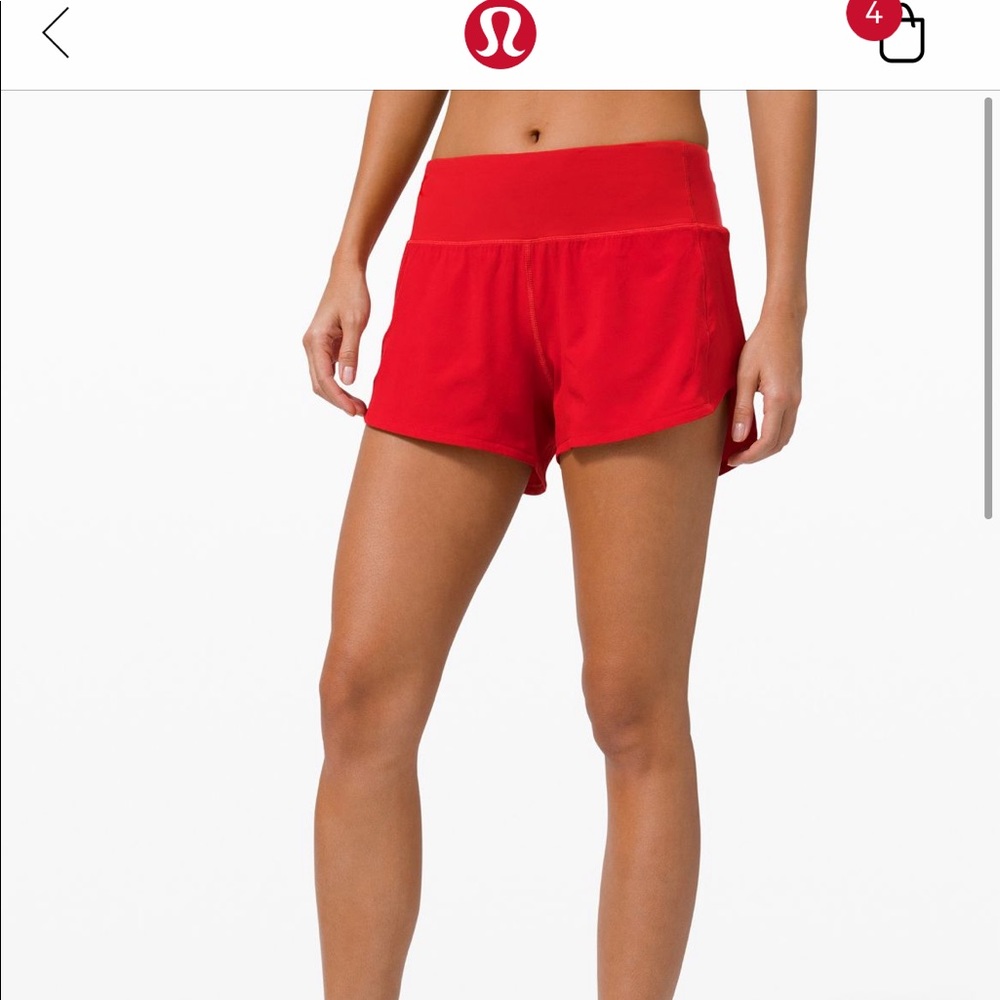 Lululemon Speed Up 4” Shorts